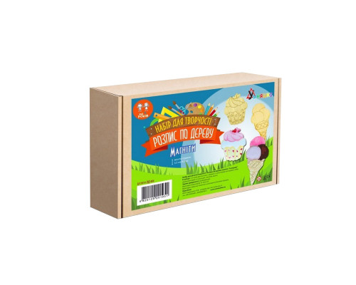 Набор детского творчества Роспись по дереву «Магниты-сладости» РД-008