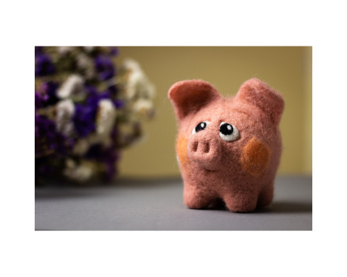 Набір для творчості "Свинка" ВАЛ-007 валяння іграшки