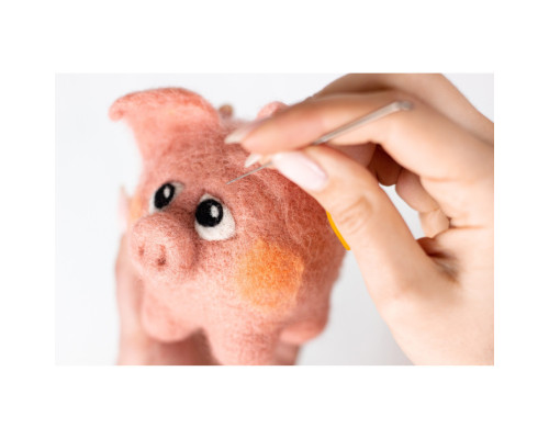 Набір для творчості "Свинка" ВАЛ-007 валяння іграшки