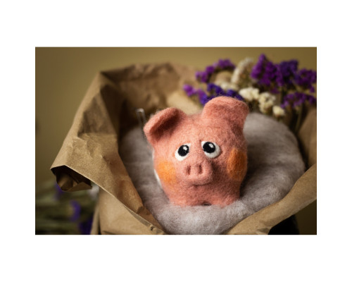 Набір для творчості "Свинка" ВАЛ-007 валяння іграшки