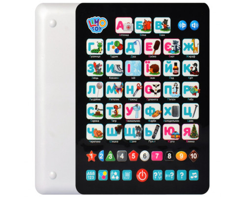 Дитячий розвиваючий планшет "Абетка" SK 0019 укр. мовою  Білий