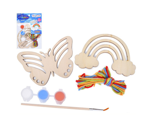 Набір для творчості "Райдуга" M5877UA фарби 3 кольори, нитки