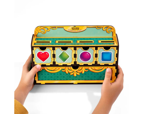 Деревянная настольная игра "Фигуры" Ubumblebees (ПСД072) PSD072 сортер-комодик