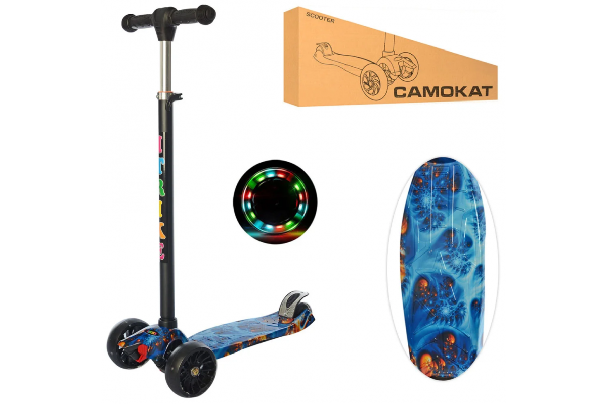 Самокат дитячий MAXI iTrike JR 3-060-22-WP3 триколісний