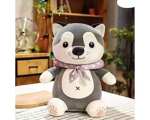 Дитяча м'яка іграшка "Собачка" L1131 іграшка з пледом, розмір 50 см