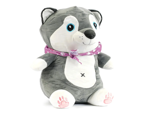 Дитяча м'яка іграшка "Собачка" L1131 іграшка з пледом, розмір 50 см