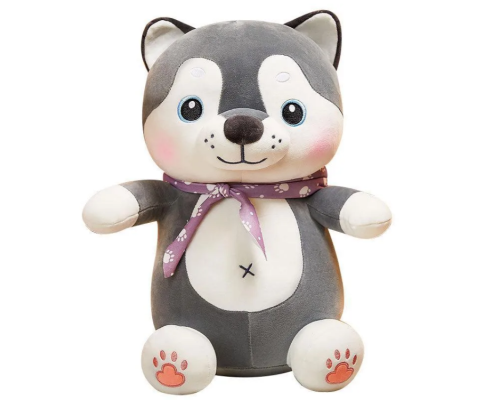 Дитяча м'яка іграшка "Собачка" L1131 іграшка з пледом, розмір 50 см