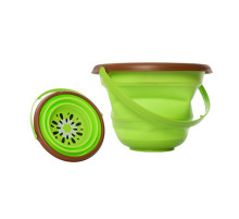 Дитяче іграшкове складане відерце "Фрукти" 6911N(Green) зелений