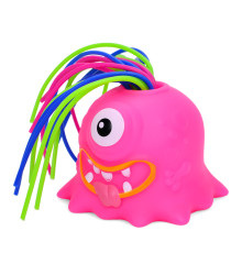 Дитяча іграшка-антистрес "Монстрик" FG231109065Q(Pink) звук та світло, 5 см