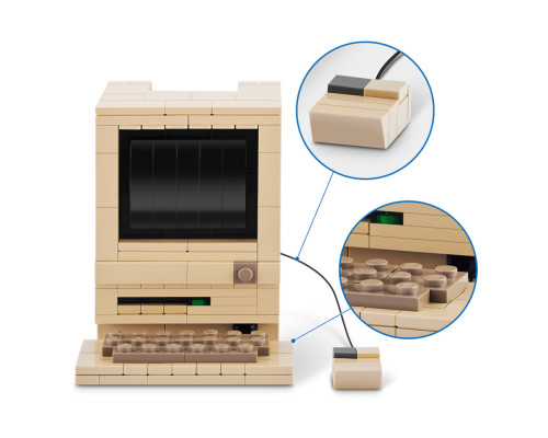 Конструктор у капсулі Комп'ютер Макінтош MAX 83185AGQ8 серії "Retro" S1