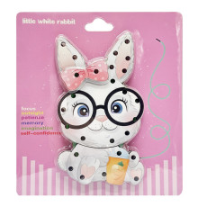 Деревянная игрушка-шнуровка "Зайка" MD 0769(Rabbit) от 3 лет