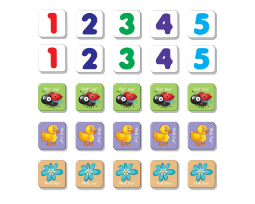 Магнітна гра для дітей "Рахуємо до 5" Vladi Toys VT5900-03 (укр)