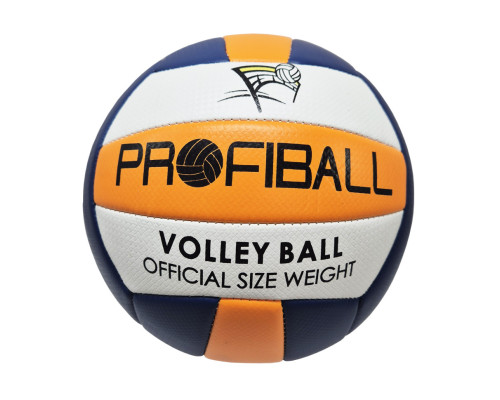 М'яч волейбольний EV-3159(Blue-Orange), діаметр 20,7 см, 18 панелей, 260-280 г