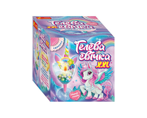 Гелева свічка в стаканчику "Єдиноріг" 10100523У своїми руками