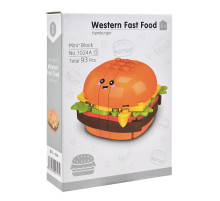 Конструктор детский "Western fast food: Hamburger" 1024A-1, пластик, 93 детали