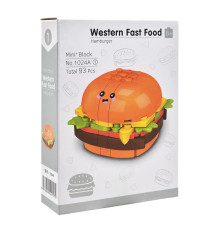 Конструктор дитячий "Western fast food: Hamburger" 1024A-1, пластик, 93 деталі