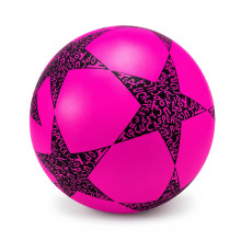 Дитячий гумовий м'яч Зірка RB20302(Pink) 60 грам, діаметр 18 см