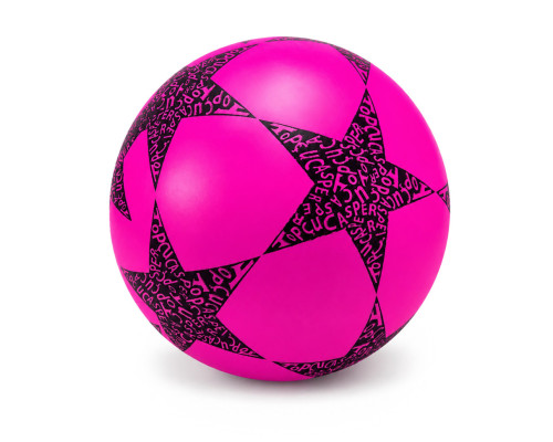 Дитячий гумовий м'яч Зірка RB20302(Pink) 60 грам, діаметр 18 см
