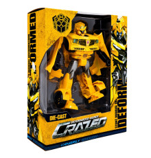 Дитяча іграшка Трансформер W8840(Yellow) пластик, робот 19 см+машина