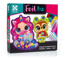 Набор для творчества "Foil Art Очаровательные животные" VT4433-10 фольга, шпатель, стразы