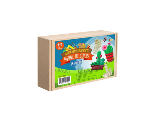 Набор детского творчества Роспись по дереву «Магниты-кактусы» РД-009