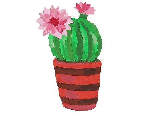 Набор детского творчества Роспись по дереву «Магниты-кактусы» РД-009