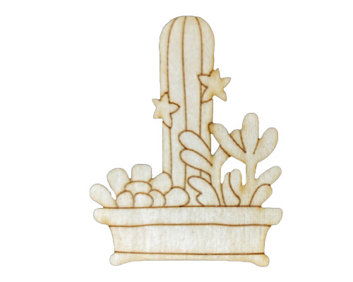 Набор детского творчества Роспись по дереву «Магниты-кактусы» РД-009