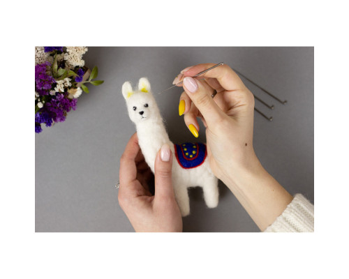 Набір для творчості "Лама" ВАЛ-008 валяння іграшки