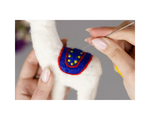 Набір для творчості "Лама" ВАЛ-008 валяння іграшки