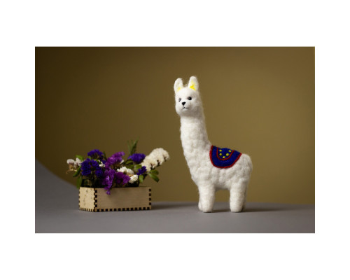 Набір для творчості "Лама" ВАЛ-008 валяння іграшки