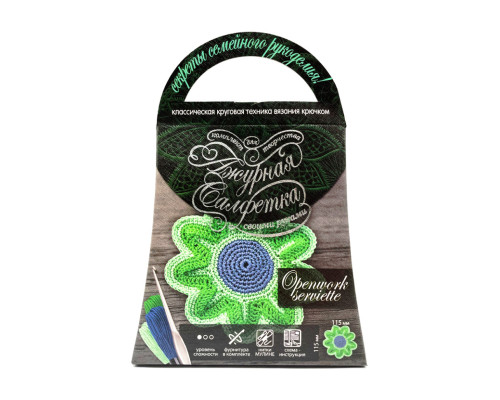 Комплект для творчості своїми руками "Ажурна серветка" SL-01-10