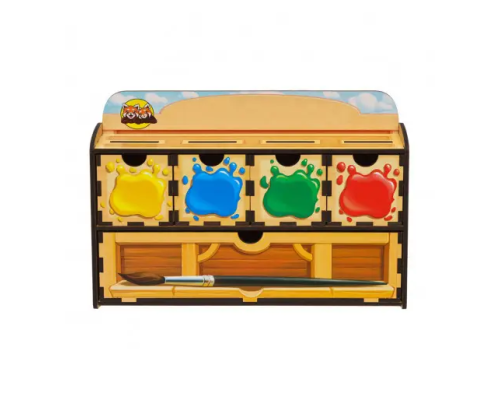 Деревянная настольная игра "Цвета" Ubumblebees (ПСД071) PSD071 сортер-комодик