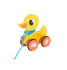 Дитяча дерев’яна каталочка "Каченя" C15030-1 на мотузці