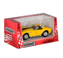 Детская коллекционная машинка SHELBY COBRA KT5322W инерционная Жёлтый