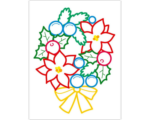 Дитяча книжка-розмальовка "Солодкі свята" 18713 з кольоровим контуром