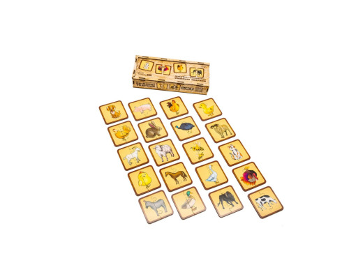 Дерев'яна головоломка "Свійські тварини" Puz-37351, 40 елементів