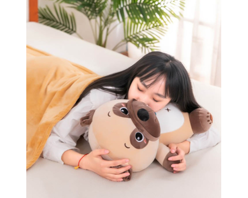 Дитяча м'яка іграшка "Собачка" L1130 іграшка з пледом, розмір 50 см