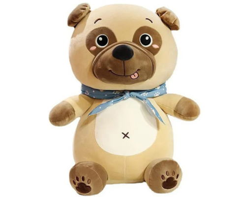 Дитяча м'яка іграшка "Собачка" L1130 іграшка з пледом, розмір 50 см