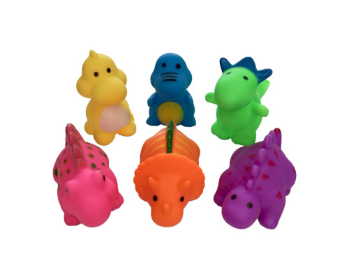 Набір іграшок для купання "Динозаври" MGZ-0908 з пищалкою