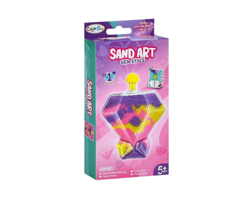 Набір для малювання піском "Діамант" 8938-9-4 колба, 3 кольори