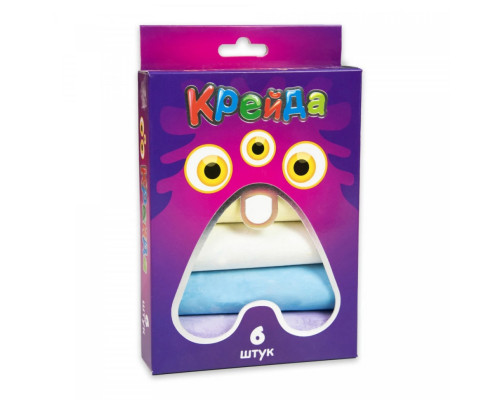 Дитячий набір Крейда Велика кругла Strateg 50102 різнокольорова 6 шт