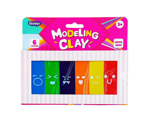 Пластилін "Modeling Clay" 8022 самозастигаючий, 6 кольорів, 100 грам