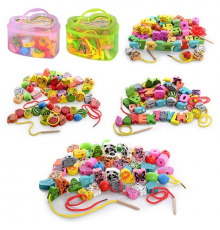 Розвиваюча іграшка Шнурівка намисто MD 0344 в банці