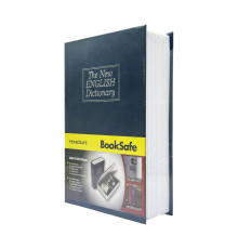 Сейф-книга с ключом для хранения KBS-802(Blue) средняя, ​​24х15,5х5,5 см