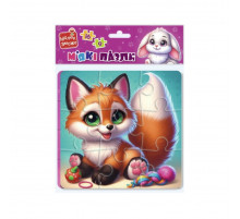 Детский мягкий пазл "Зайчик и лисичка" VT1102-35, 25 элементов