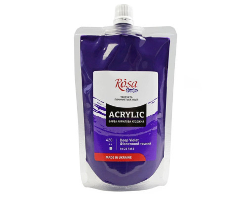 Фарба акрилова Фіолетова темна 323200420 (код 420), 200 мл
