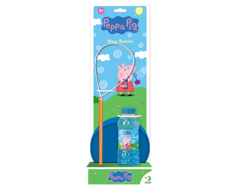 Мыльные пузыри "Mega Bubbles с тарелкой Peppa Pig" 200634 объем 450 мл