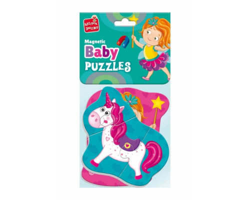 Детские магнитные пазлы "Фея и единорог" VT3208-30, 7 элементов