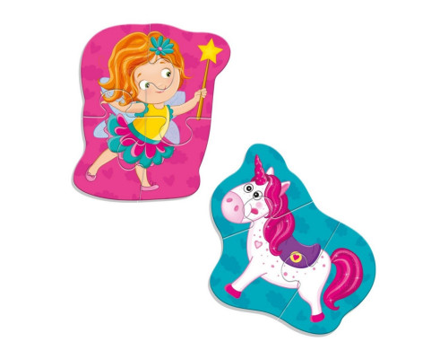 Детские магнитные пазлы "Фея и единорог" VT3208-30, 7 элементов