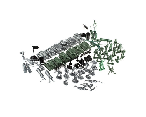 Детский игровой набор солдатиков "Блокпост" 1-047 с палатками